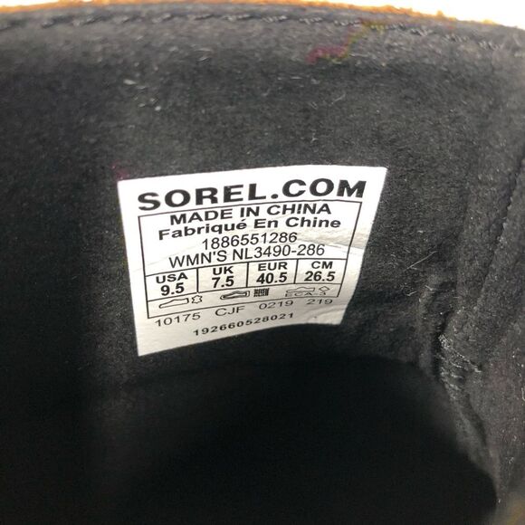 Sorel Joan Of Arctic II Elk Wedge Buckle Boot Booties Waterproof Leather 9.5 - Picture 11 of 11